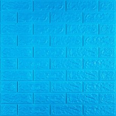 3D панель самоклеюча цегла Синій 700х770х5мм (003-5) SW-00000154