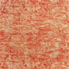 Декоративна 3D панель самоклейка під цеглу DEEP RED 700х770х5мм (066) SW-00000169