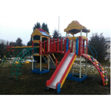 Дитячий металевий комплекс Черепаха з двома вежами